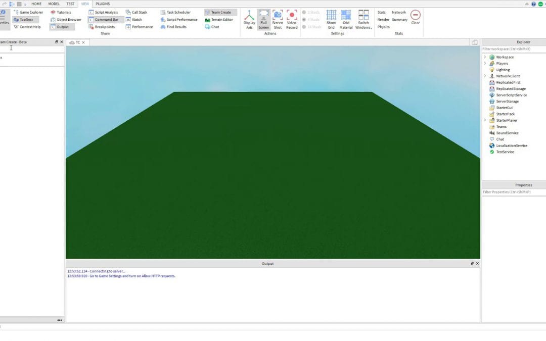 Roblox Slugwars - how to go fullscreen in roblox studio